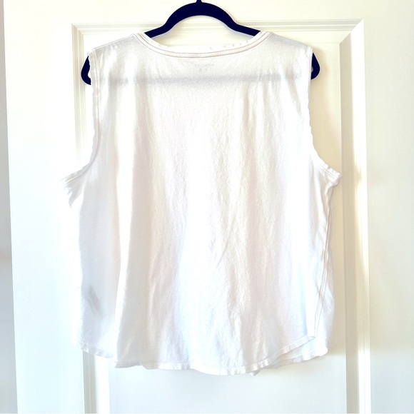 Eileen Fisher White Tank Top - Size XL - Picture 2 of 5